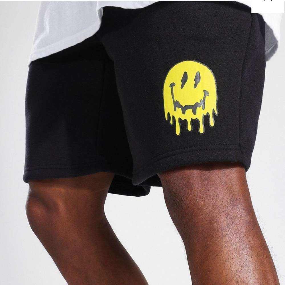 REGULAR MID PRINTED JERSEY SHORTS